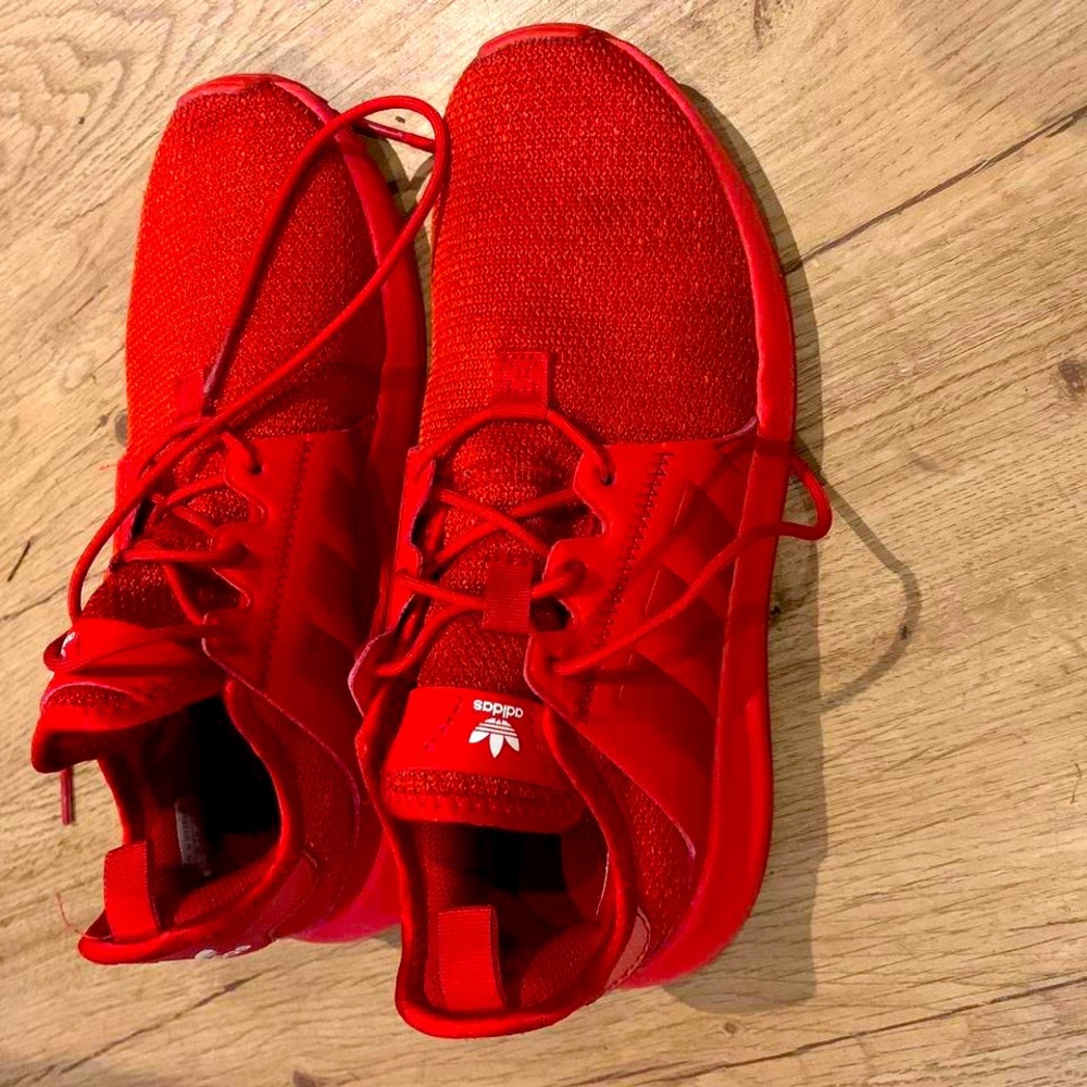 Red Adida Running Shoes
